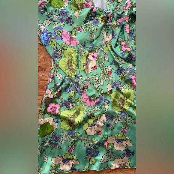 Zara Floral Mini Dress - Picture 8 of 9